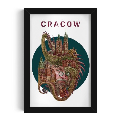 Tablou cu rama neagra Cracovia