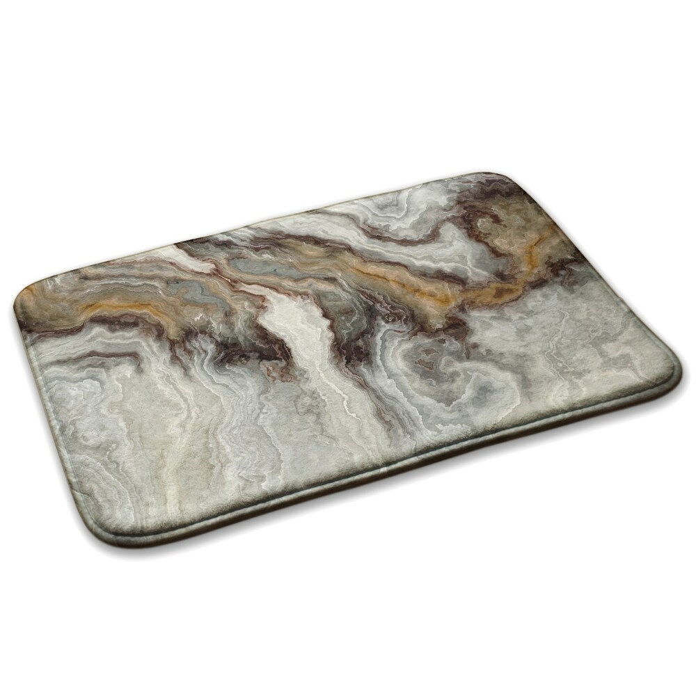  Covor bucătărie antiderapant Motiv de marmură în nuanțe de gri