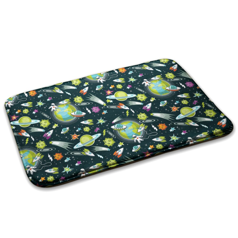  Covor copii Teme spațiale cu planete și rachete