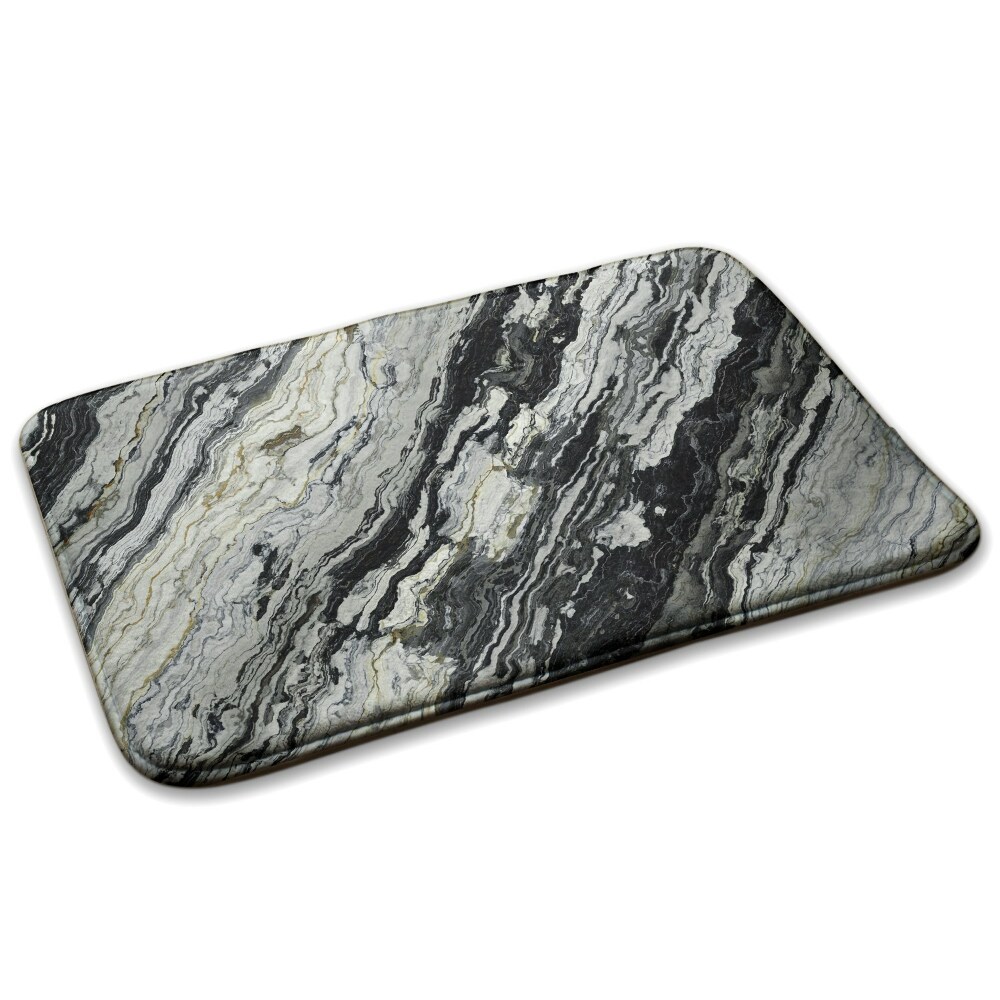  Covor bucătărie confortabil Motiv de marmură în nuanțe de gri