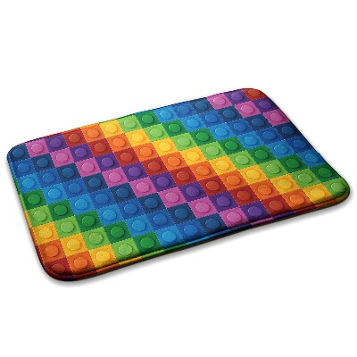  Covor antiderapant Blocuri colorate în stil LEGO