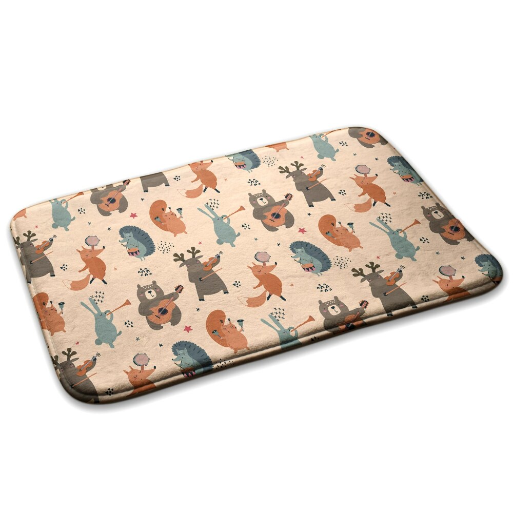  Covor modern confortabil Animale cu instrumente