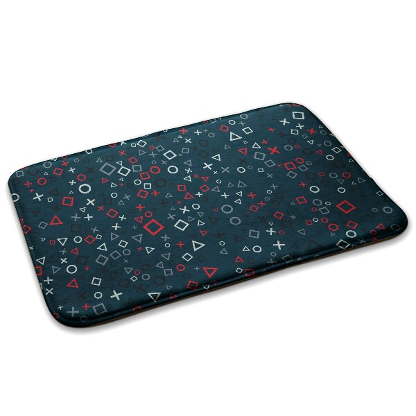 Covor mic dormitor Forme geometrice