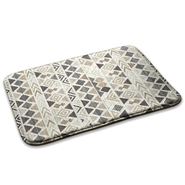 Covor bucătărie confortabil Model geometric în stil aztec