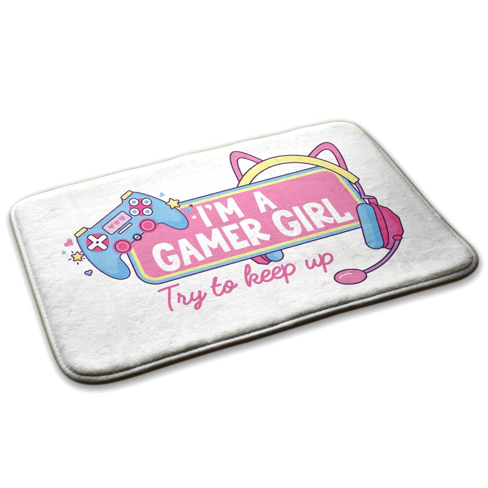  Covor bucătărie confortabil Grafică de fată gamer