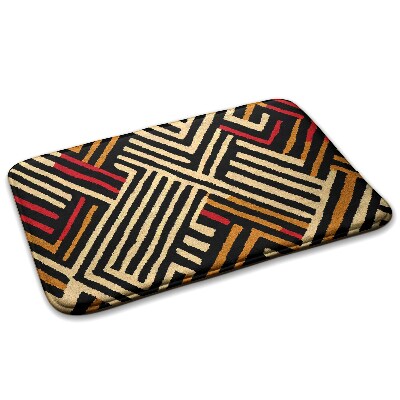  Covor bucătărie antiderapant Model geometric cu linii și forme