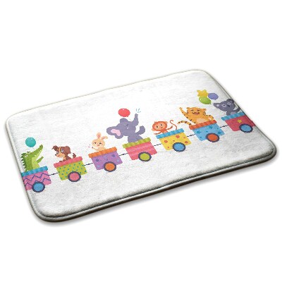  Covor copii Animale în tren