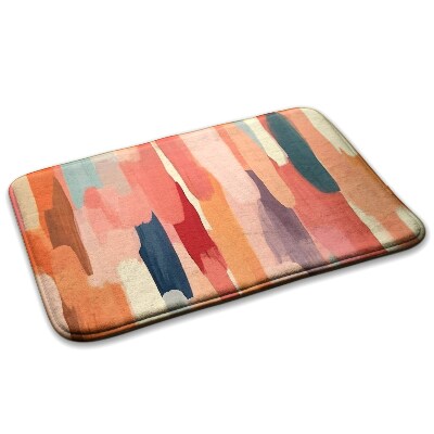  Covor dormitor Tușe de pensulă colorate abstracte