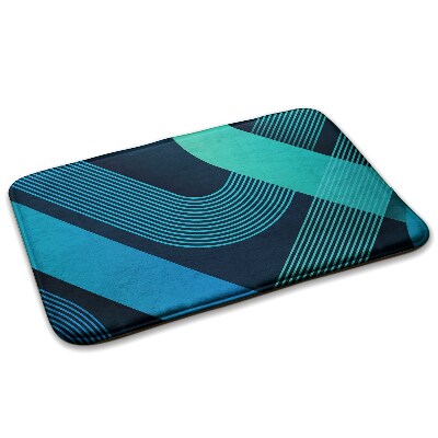  Covor dormitor Motiv marmorat cu linii ondulate.