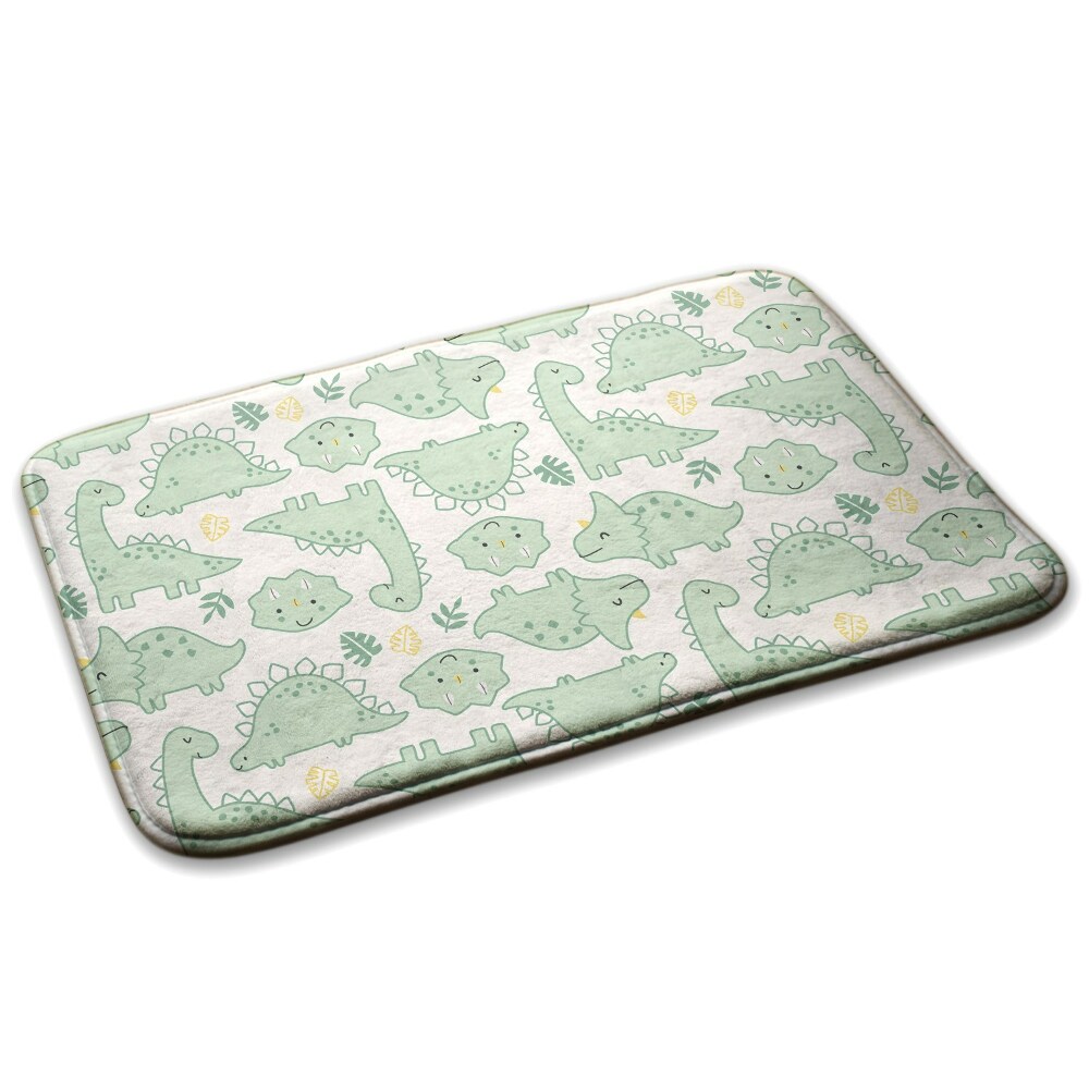  Covor modern confortabil Dinozauri și frunze