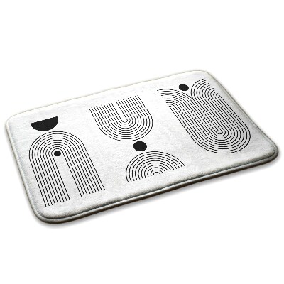  Covor mic Linii geometrice și forme semicirculare