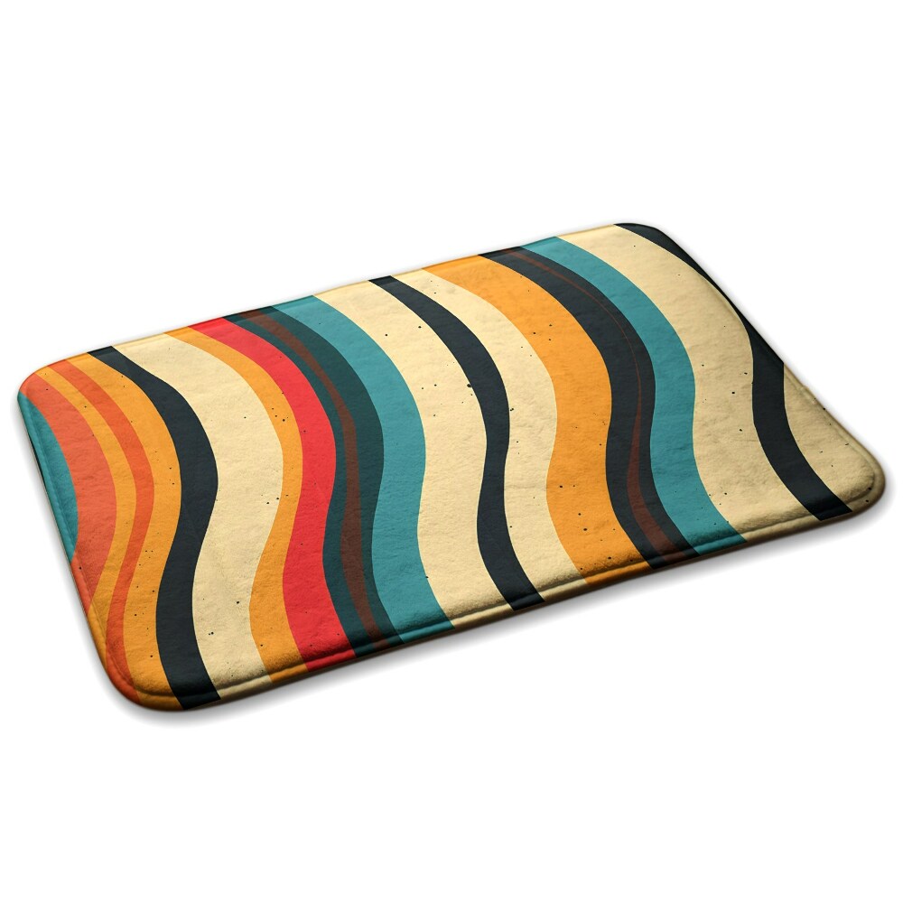  Covor mic dormitor Model geometric cu linii și dreptunghiuri.