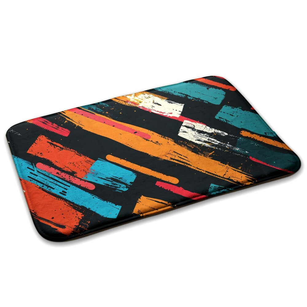  Covor mic dormitor Model geometric în stil aztec.