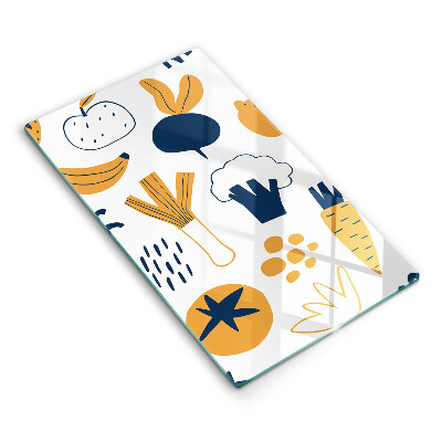 Tocător de bucătărie decorativ Ilustrație alimentară