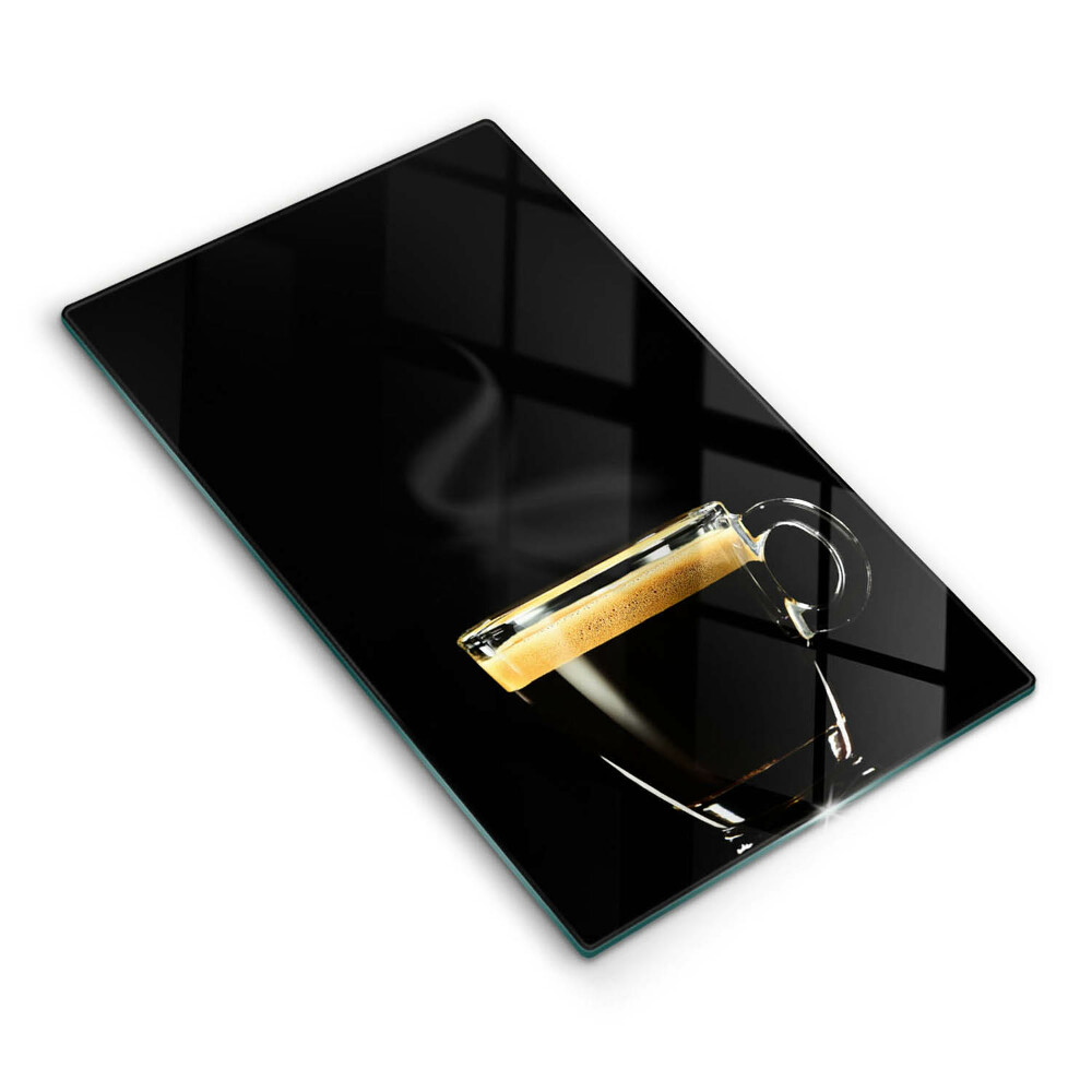 Tocător de bucătărie decorativ Un pahar de cafea neagră