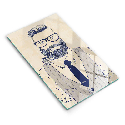 Tocător de bucătărie decorativ Bărbat hipster