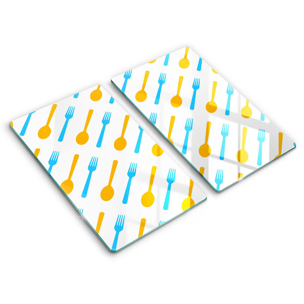 Tocător din sticlă Furculițe și linguri 2 buc.