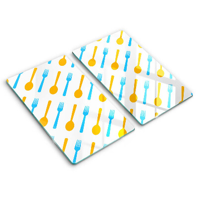 Tocător din sticlă Furculițe și linguri 2 buc.