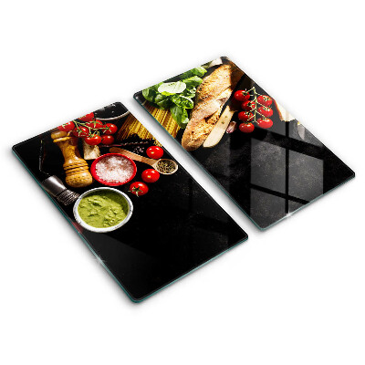 Tocător de bucătărie Ingrediente și condimente italiene 2 buc.