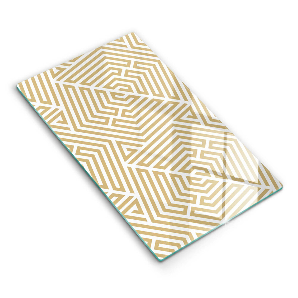 Tocător din sticlă Linii geometrice