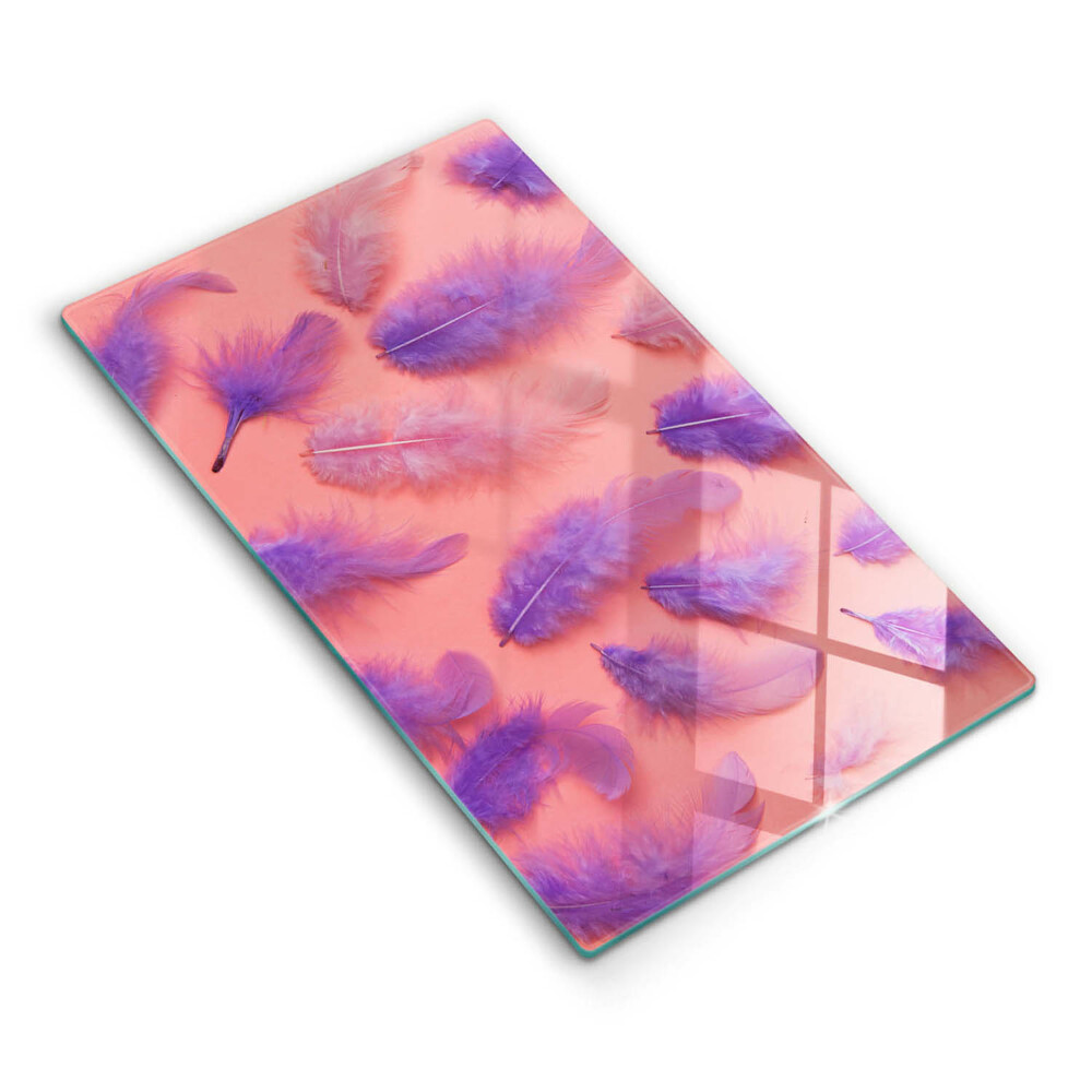 Tocător din sticlă Pene pufoase