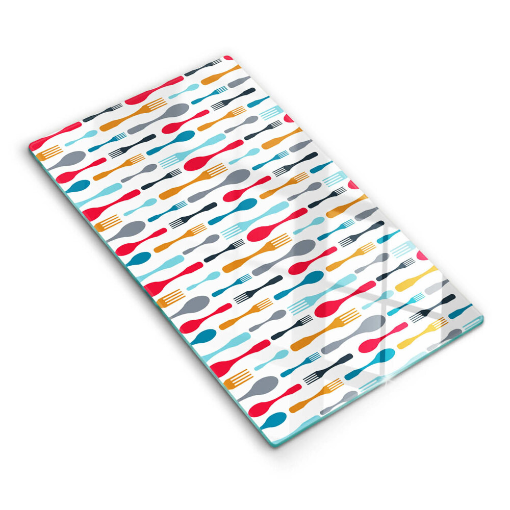 Tocător de bucătărie Ilustrație cu lingură