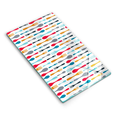 Tocător de bucătărie Ilustrație cu lingură