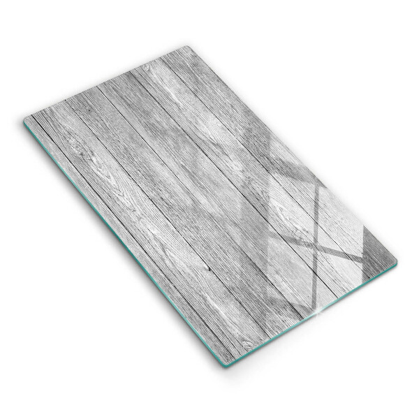 Tocător din sticlă Scânduri vechi de lemn