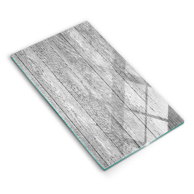 Tocător din sticlă Scânduri vechi de lemn