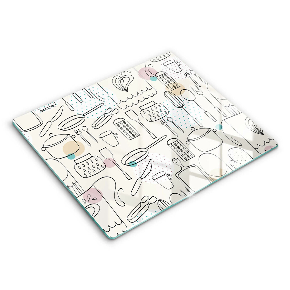 Tocător sticlă modern Accesorii de bucătărie 60x52 cm