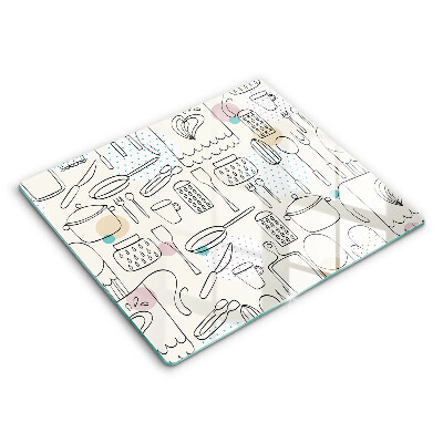 Tocător sticlă modern Accesorii de bucătărie 60x52 cm