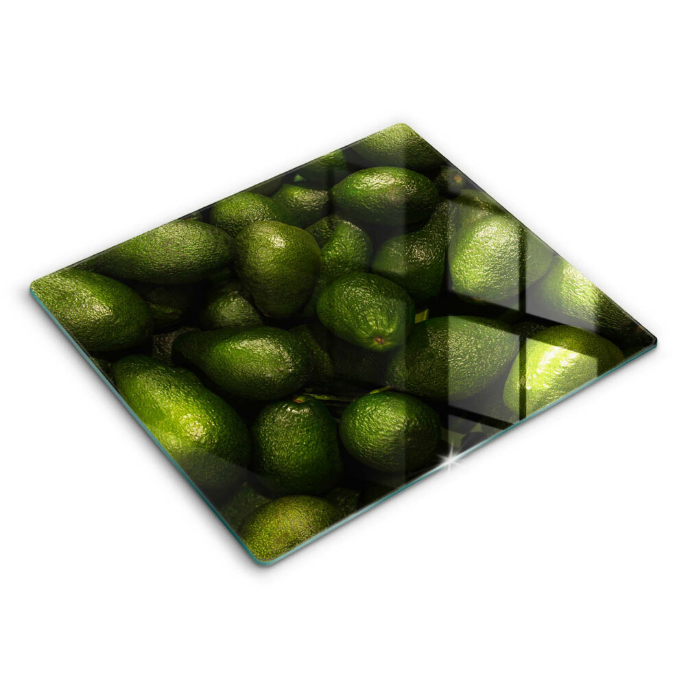 Tocător din sticlă modern Fructe de avocado 60x52 cm
