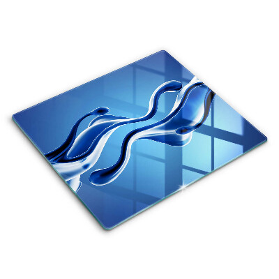 Tocător din sticlă modern Abstracție fluidă 60x52 cm