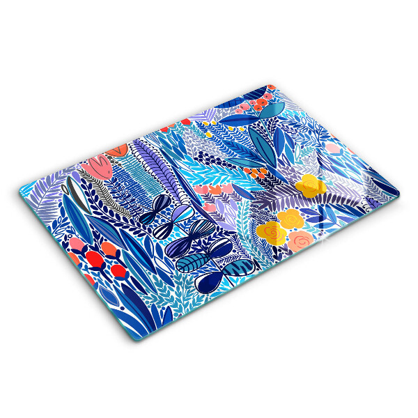Tocător de bucătărie modern Pajiște pictată 80x52 cm