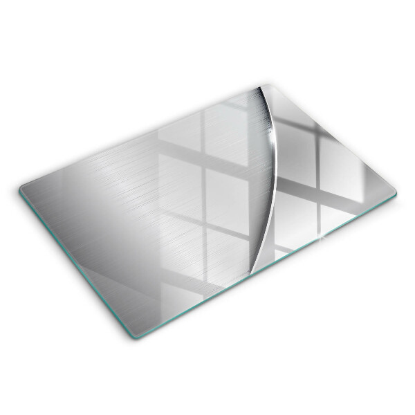 Tocător sticlă modern Forme metalice 80x52 cm