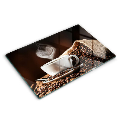 Tocător de bucătărie modern Cafea și o ceașcă 80x52 cm