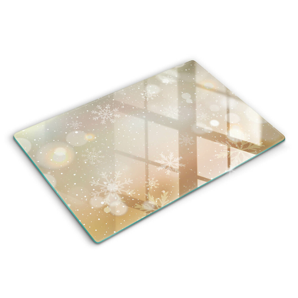 Tocător de bucătărie modern Fulgi de zăpadă 80x52 cm