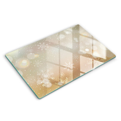 Tocător de bucătărie modern Fulgi de zăpadă 80x52 cm