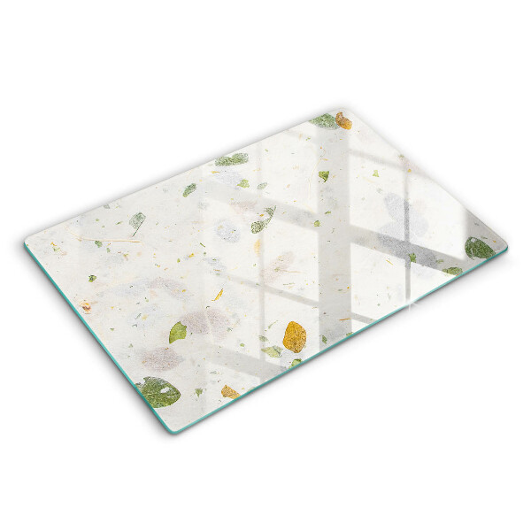 Tocător sticlă modern Frunze care cad 80x52 cm