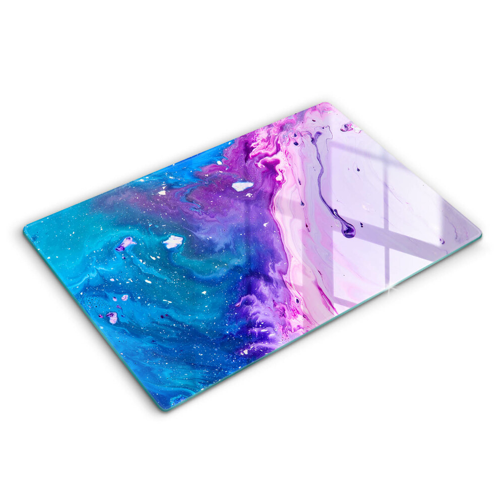 Tocător sticlă modern Cerneală abstractă 80x52 cm