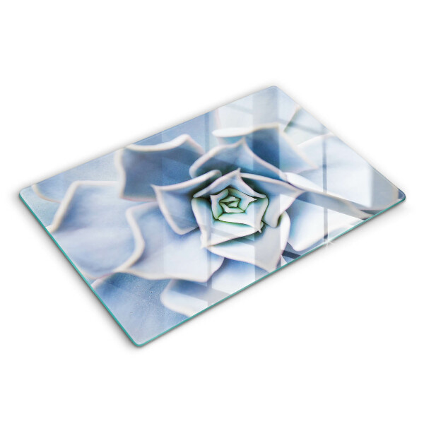 Tocător sticlă modern Floare de plantă 80x52 cm