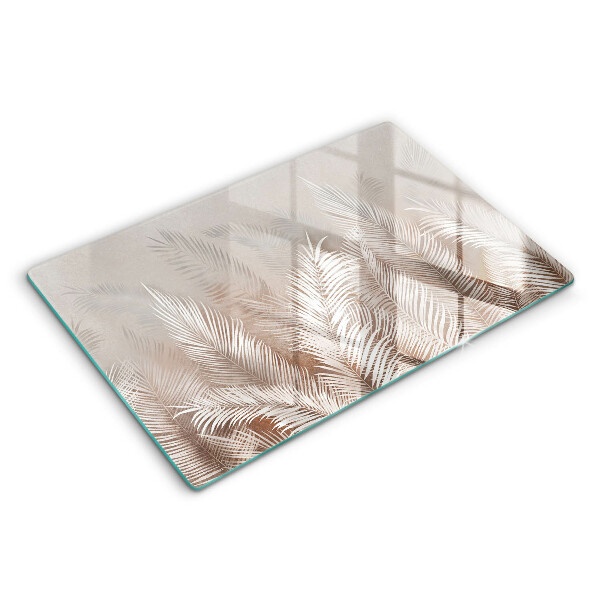 Tocător de bucătărie modern Plante cu frunze Boho 80x52 cm