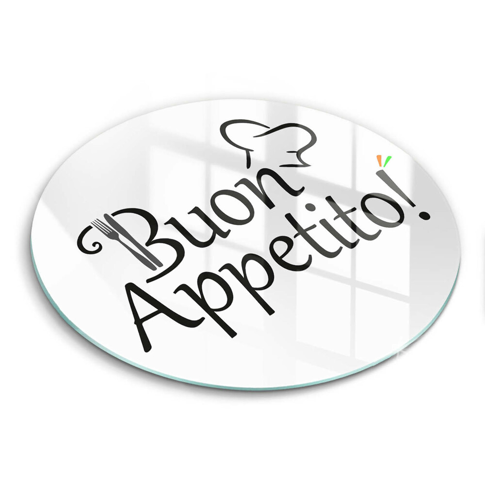 Tocător sticlă original Inscripția Buon Appetito!