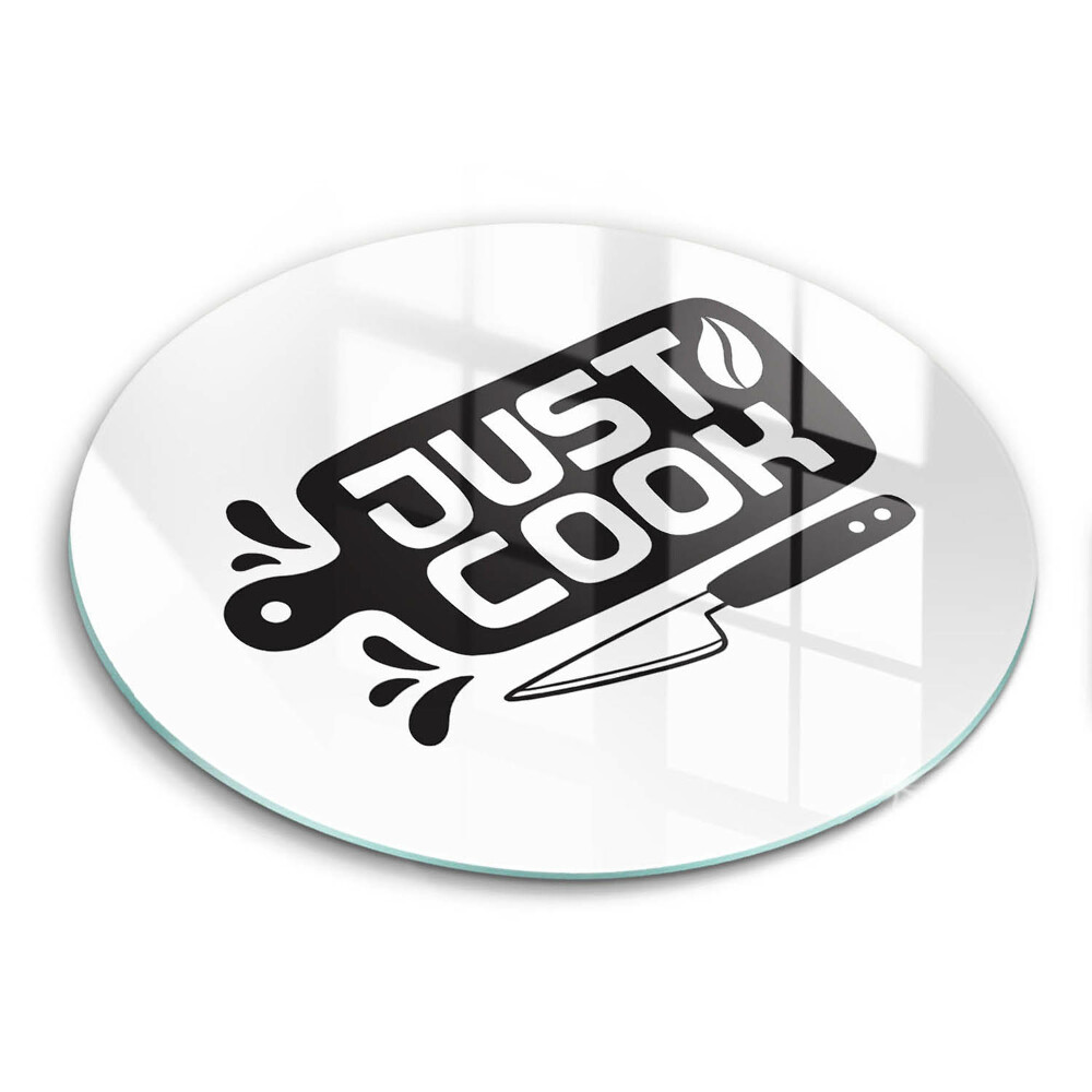 Tocător de bucătărie original Semn de bucătărie Doar gătește