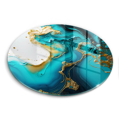 Tocător de bucătărie original Abstracție turcoaz