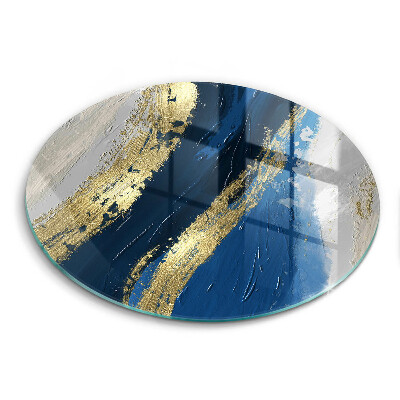 Tocător din sticlă original Textură cu aur