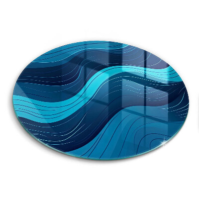 Tocător de bucătărie original Valuri abstracte