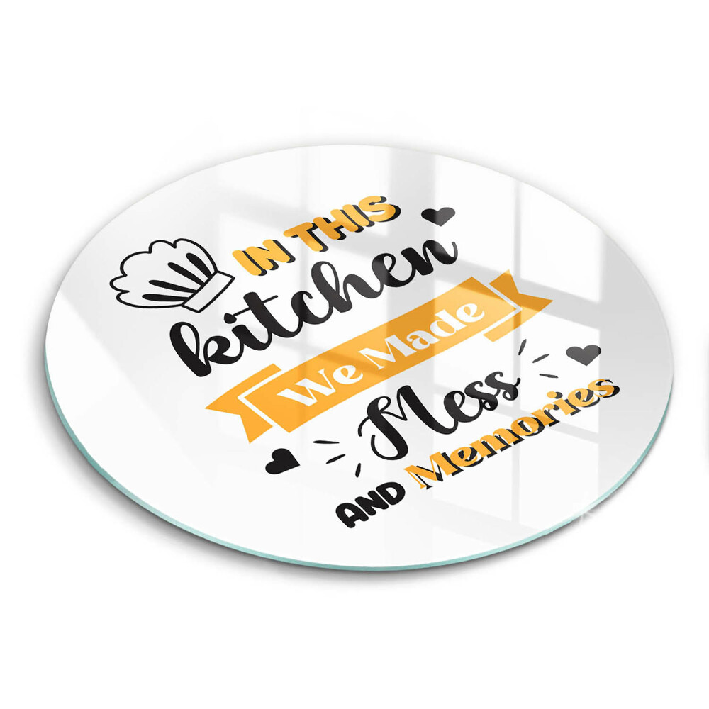 Tocător din sticlă original În bucătăria asta am făcut mizerie și amintiri