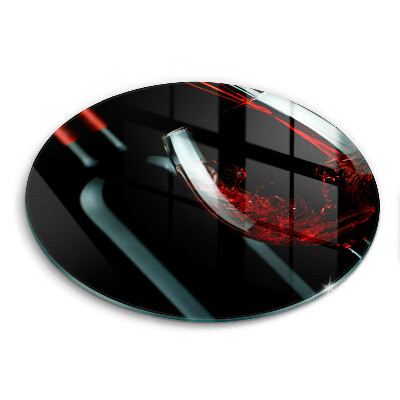 Tocător sticlă original O sticlă de vin și un pahar