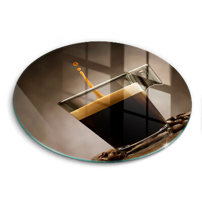 Tocător din sticlă original Sticlă și boabe de cafea